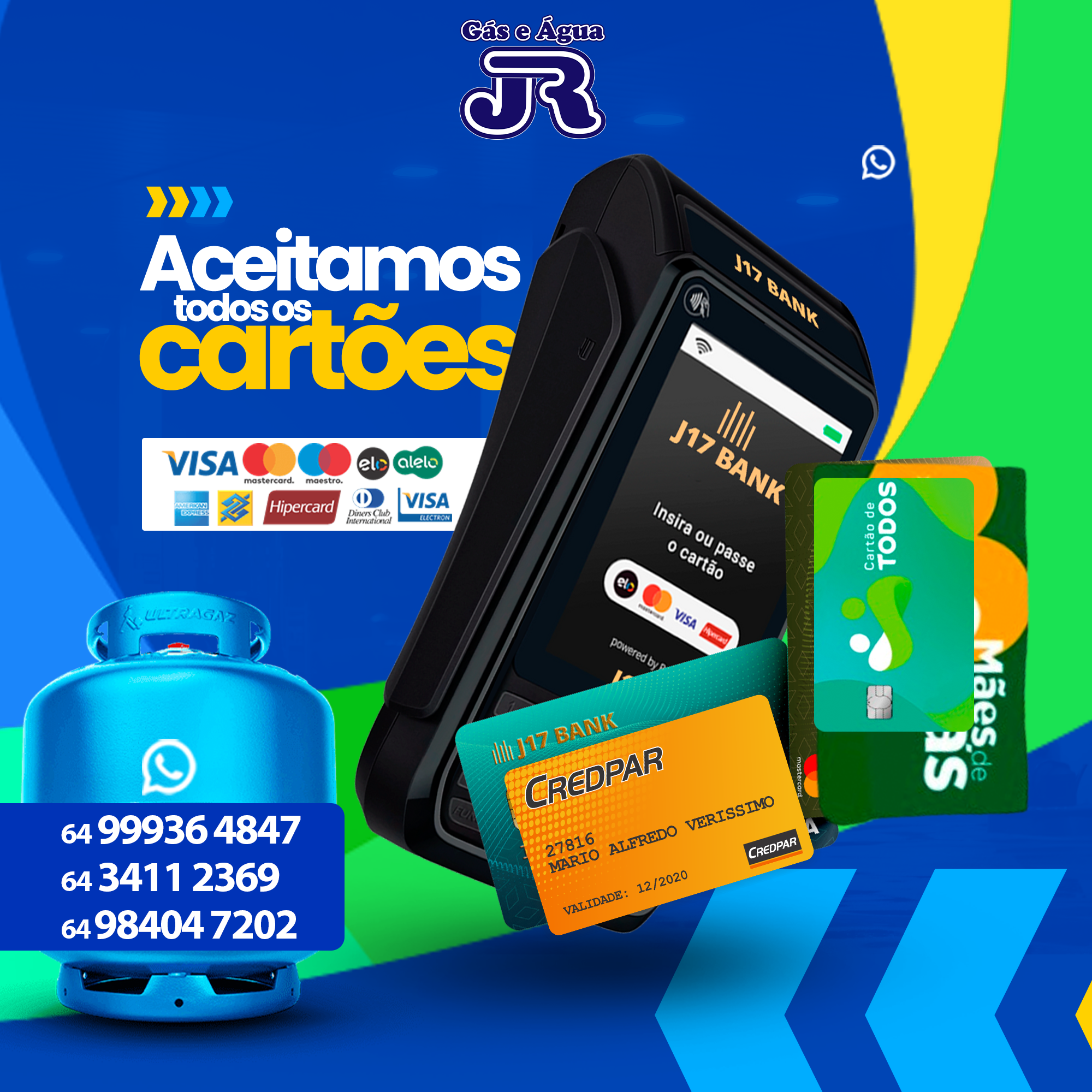 ACEITAMOS TODOS OS CARTÕES.